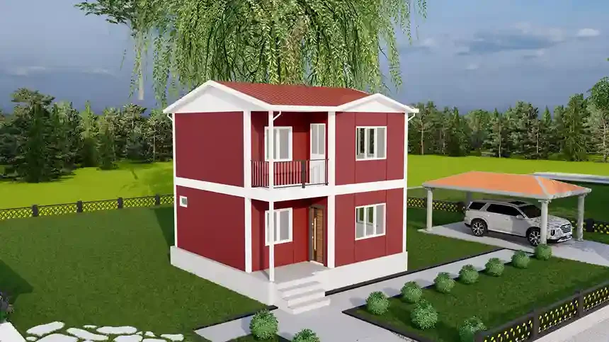 Çift Katlı Prefabrik Ev 84 M²