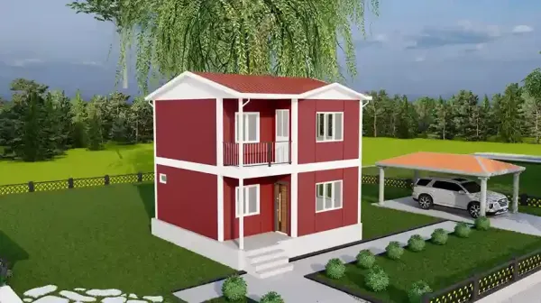 Çift Katlı Prefabrik Ev 82 M²